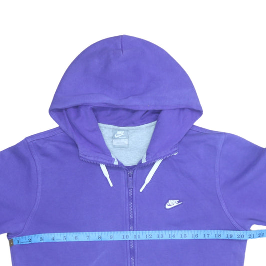 Mens UK Size S Nike Purple Full Zip Hoodie
