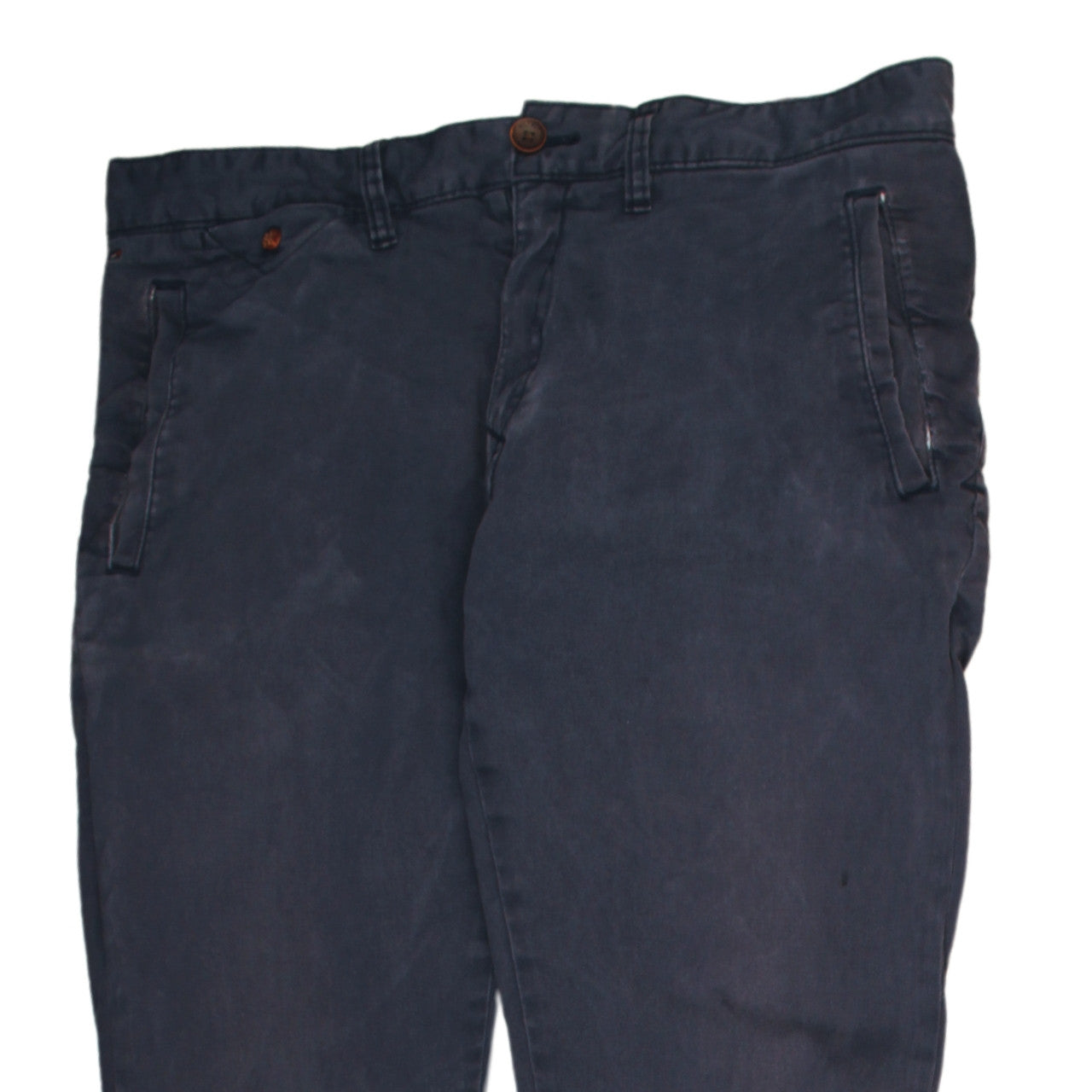 Mens UK Size L Tommy Hilfiger Regular Fit Chino Blue Trousers