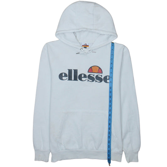 Womens UK Size 12 ellesse White Pullover Hoodie