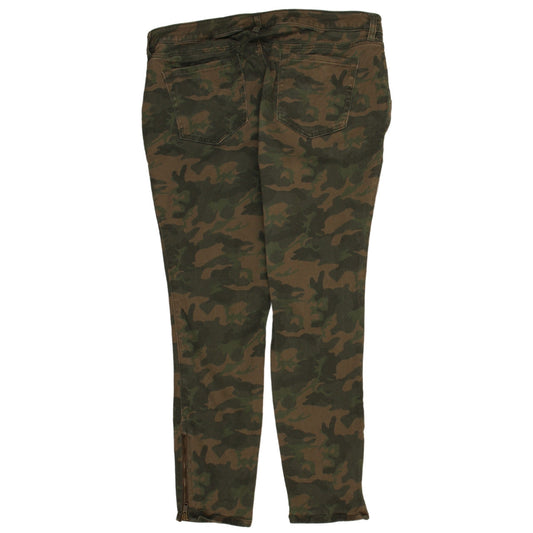 Womens UK Size 18 Old Navy Regular Fit Cargo Green Trousers