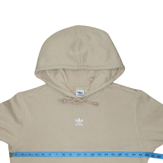 Womens UK Size 8 adidas Beige Pullover Hoodie