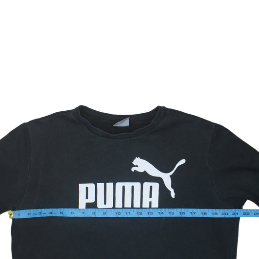 Mens UK Size M PUMA Black Pullover Sweatshirt