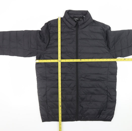 Unisex Adults UK Size M Livergy Black Puffer Jacket