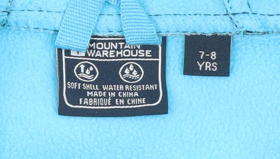 Boys UK Size 7-8 Years Mountain Warehouse Blue Soft Shell