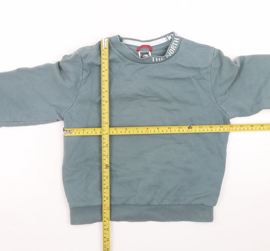 Womens UK Size XS The North Face Blue Pullover Sweatshirt