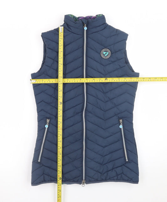 Womens UK Size XS Aubrion Blue Puffer Jacket