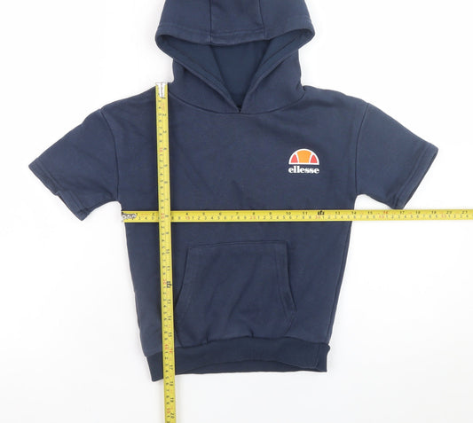 Boys UK Size 5-6 Years ellesse Blue Pullover Hoodie