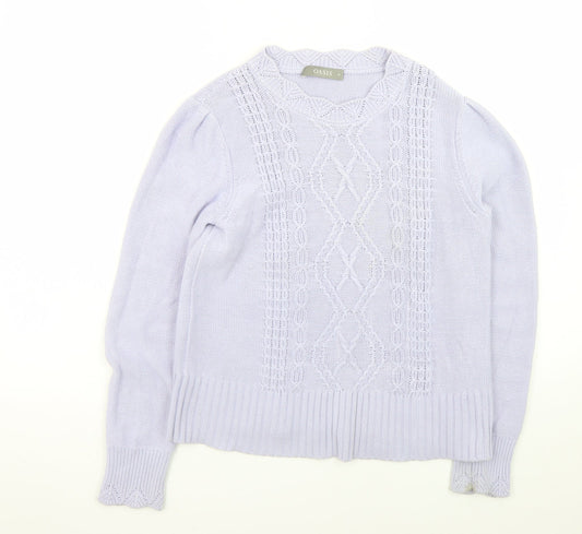 Womens UK Size 12 Oasis Purple Pullover Jumper