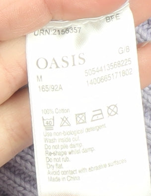Womens UK Size 12 Oasis Purple Pullover Jumper