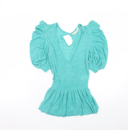 Womens UK Size 6 Miss Selfridge Green Camisole Blouse
