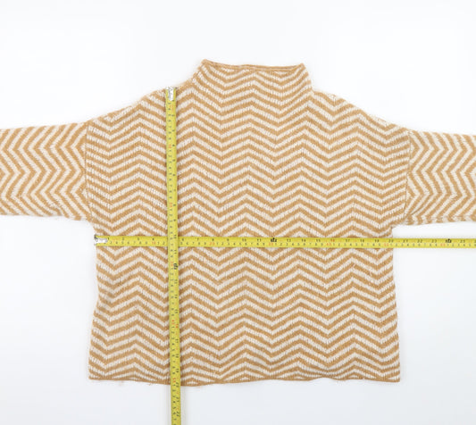 Womens UK Size M Kin by John Lewis Beige Pullover Jumper