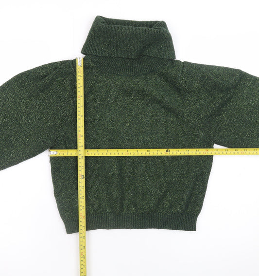 Womens UK Size 8 MNG Basics Green Pullover Jumper