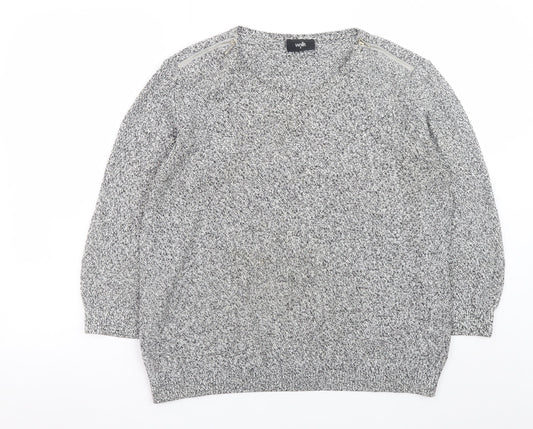 Womens UK Size M Wallis Grey Pullover Jumper