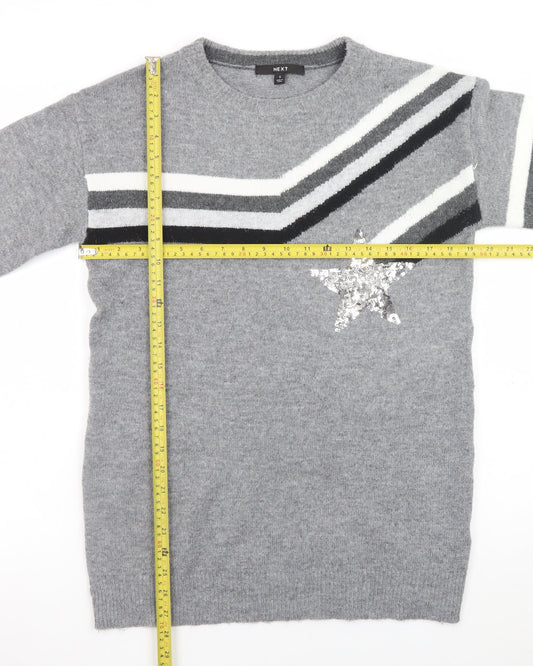 Womens UK Size S NEXT Grey Pullover Jumper