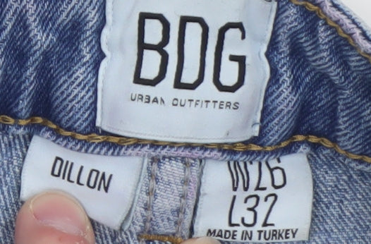 Womens UK Size 8 BDG Urban Outfitters Regular Fit Straight Blue Jeans