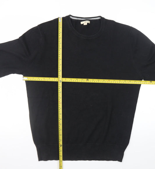 Mens UK Size XL DKNY Jeans Black Pullover Jumper