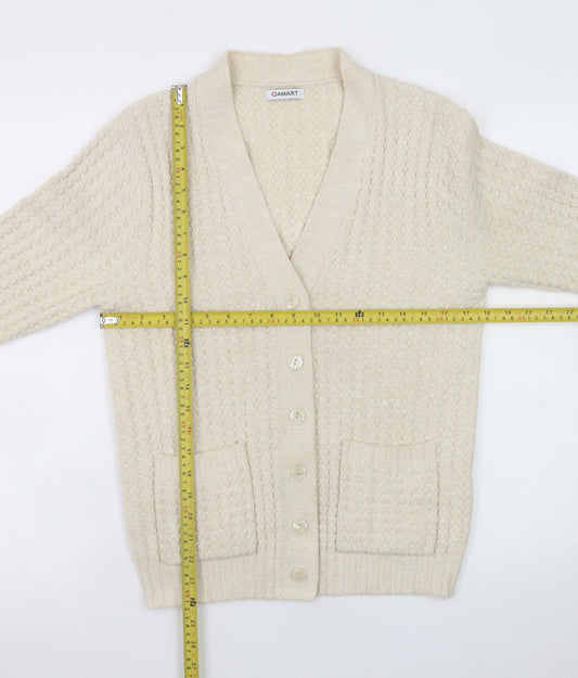 Womens UK Size S Damart Beige Cardigan Jumper