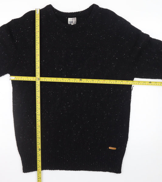 Mens UK Size XL Firetrap Black Pullover Jumper