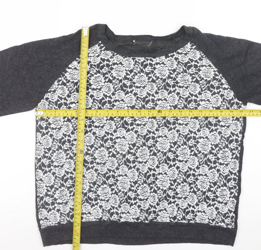 Womens UK Size 16 Marks and Spencer Grey Pullover Jumper