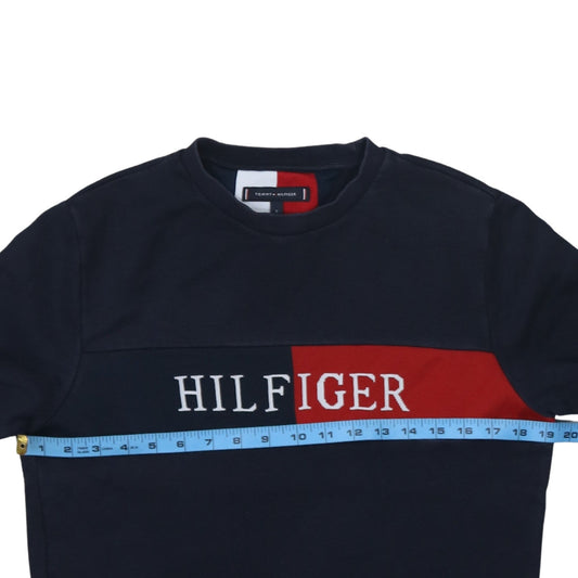 Mens UK Size S Tommy Hilfiger Blue Pullover Sweatshirt