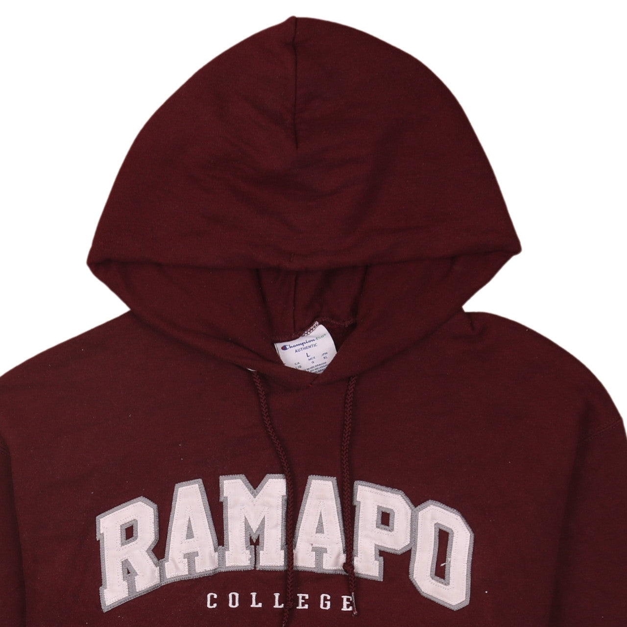 Mens UK Size L Champion Red Pullover Hoodie