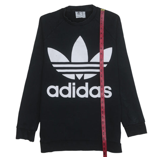 Womens UK Size 8 adidas Black Pullover Sweatshirt