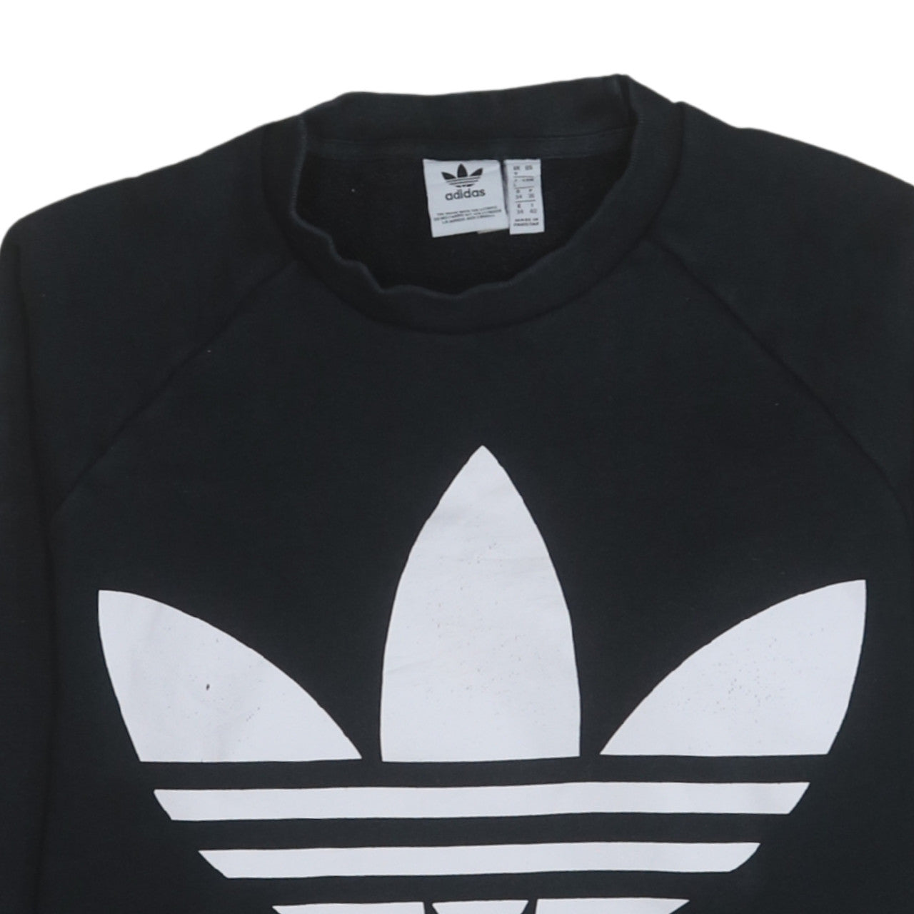 Womens UK Size 8 adidas Black Pullover Sweatshirt