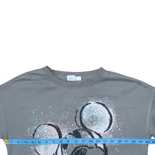 Womens UK Size XS Disney Grey Pullover Sweatshirt