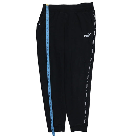 Mens UK Size M PUMA Regular Fit Jogger Black Trousers