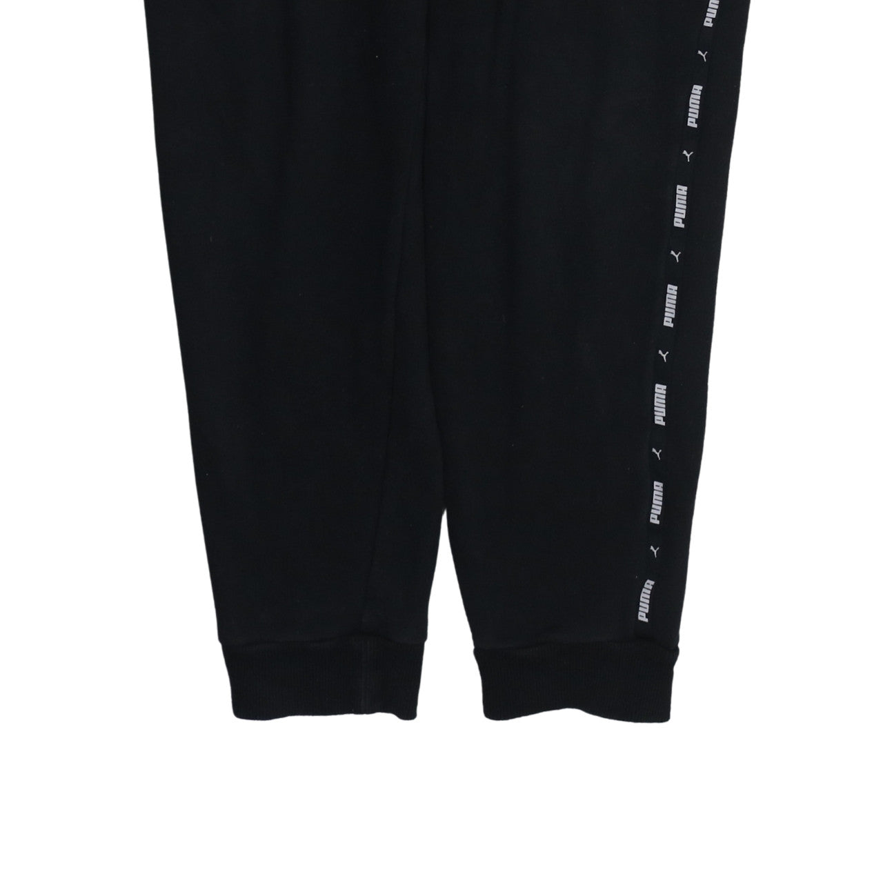 Mens UK Size M PUMA Regular Fit Jogger Black Trousers