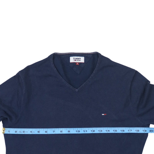 Mens UK Size S Tommy Jeans Blue Pullover Jumper