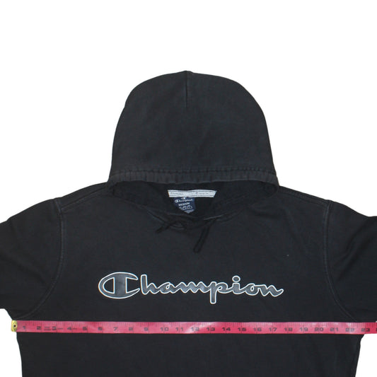 Mens UK Size M Champion Black Pullover Hoodie