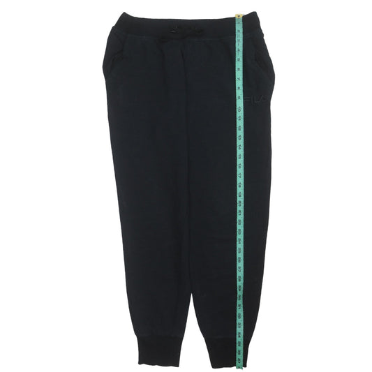 Mens UK Size M FILA Regular Fit Jogger Black Trousers