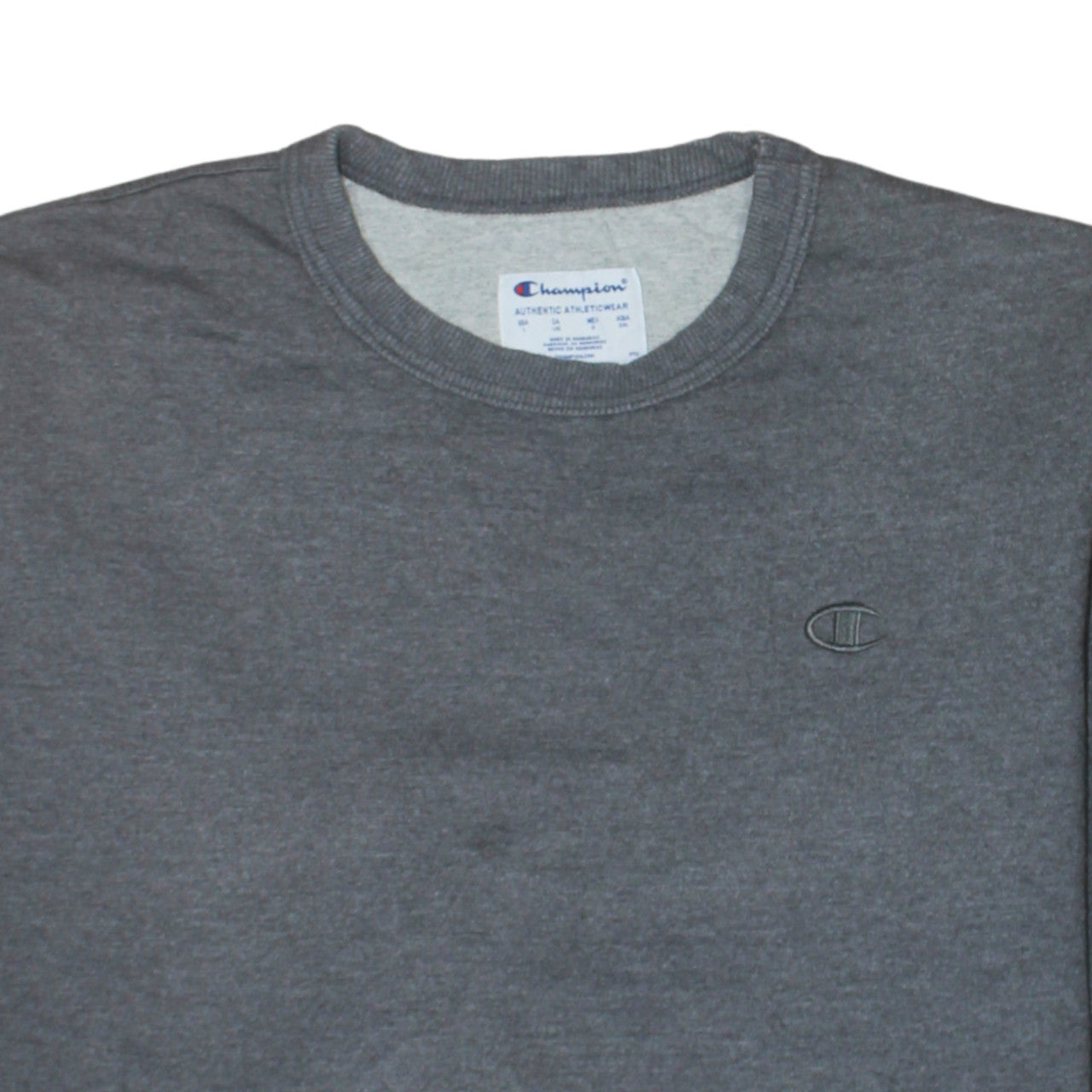 Mens UK Size L Champion Grey Pullover Sweatshirt