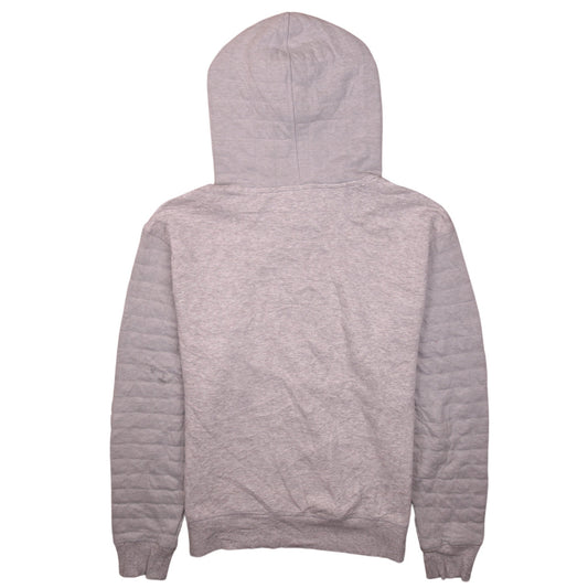 Champion Men's Grey Pullover Hoodie Size S Quilted Sleeve Athletic Style