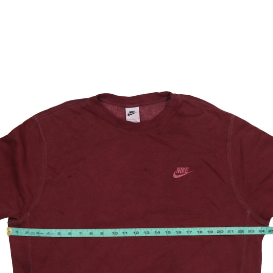 Mens UK Size L Nike Red Pullover Sweatshirt
