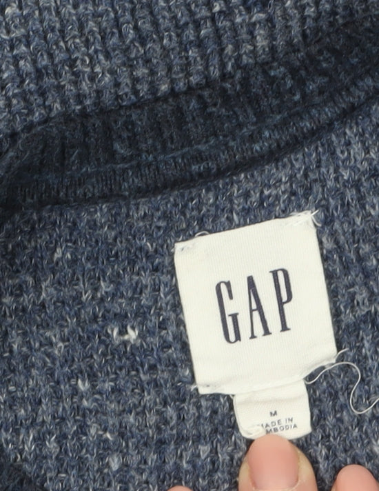 Mens UK Size M Gap Blue Pullover Jumper