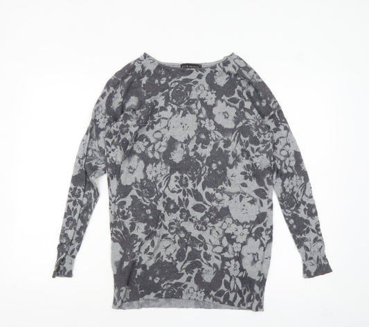 Womens UK Size XS David Emanuel Grey Pullover Jumper
