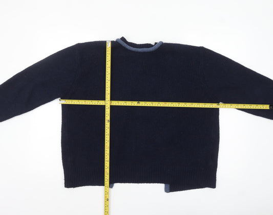 Womens UK Size S Zara Blue Cardigan Jumper