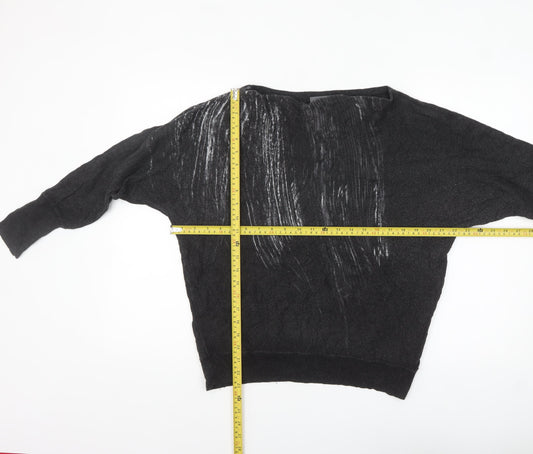 Womens UK Size S Mint Velvet Black Pullover Jumper