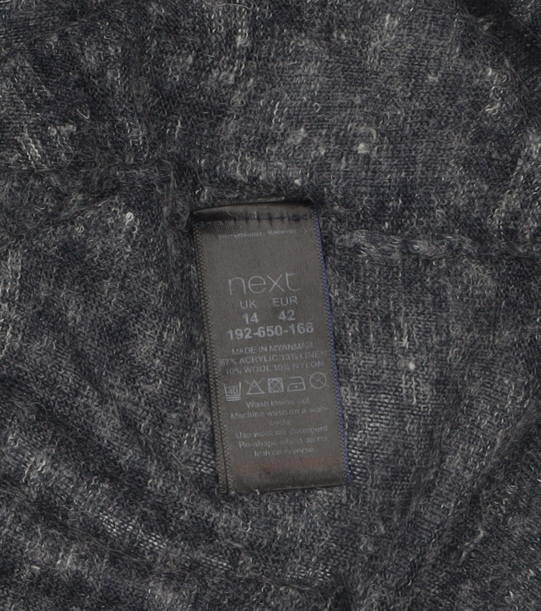 Womens UK Size 14 NEXT Grey Cardigan Jumper