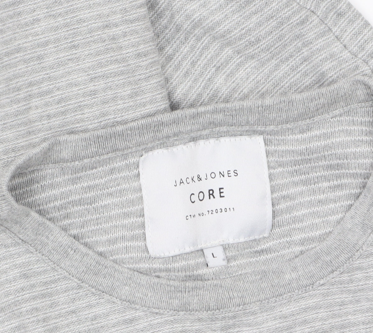 Mens UK Size L JACK & JONES Grey Pullover Jumper