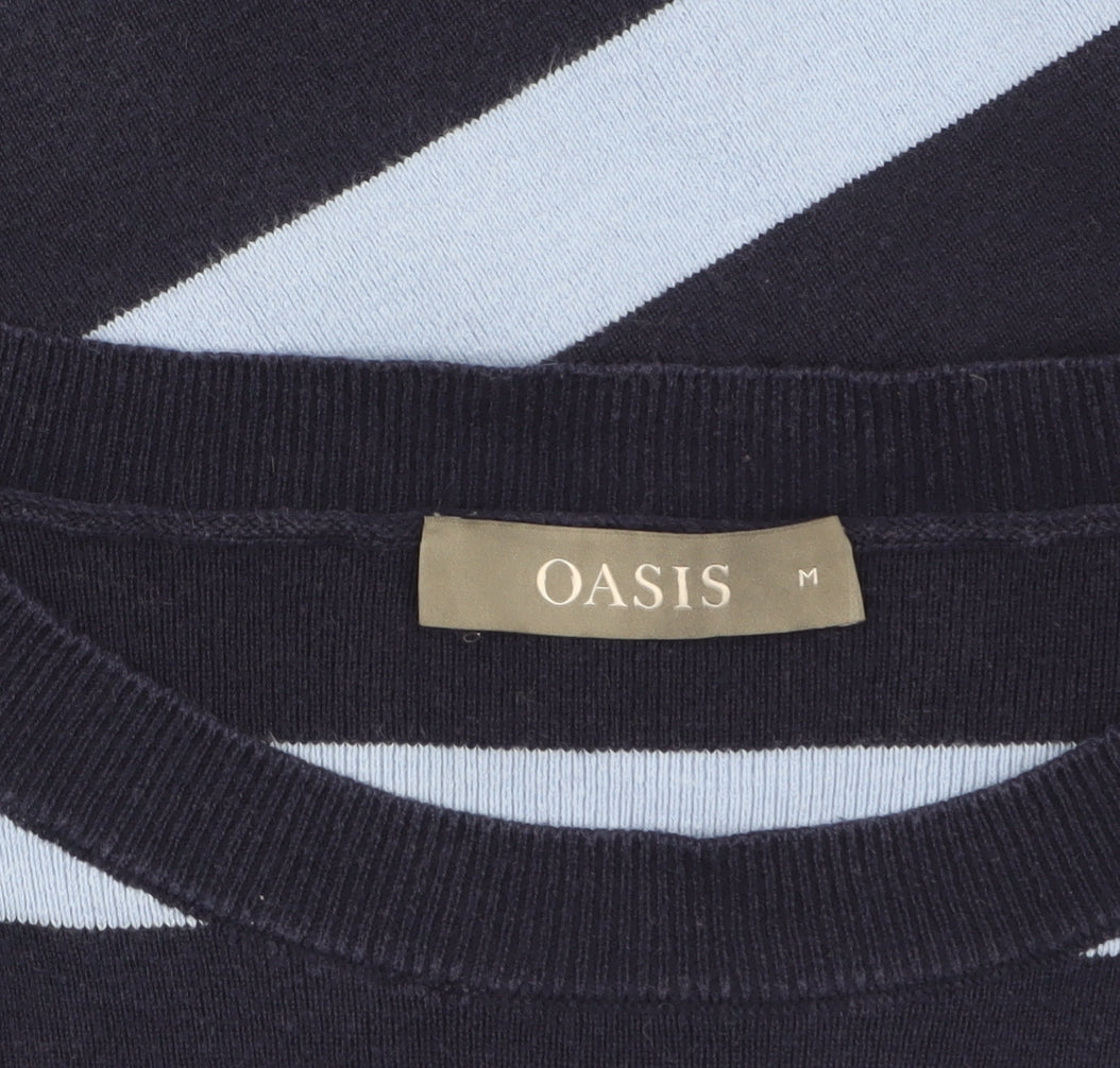 Womens UK Size M Oasis Blue Pullover Jumper