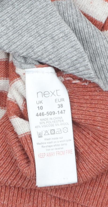 Womens UK Size 10 NEXT Multicoloured Pullover Jumper