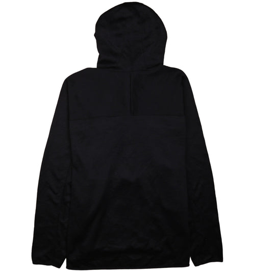 Mens UK Size XL Reebok Black 1/2 Zip Hoodie