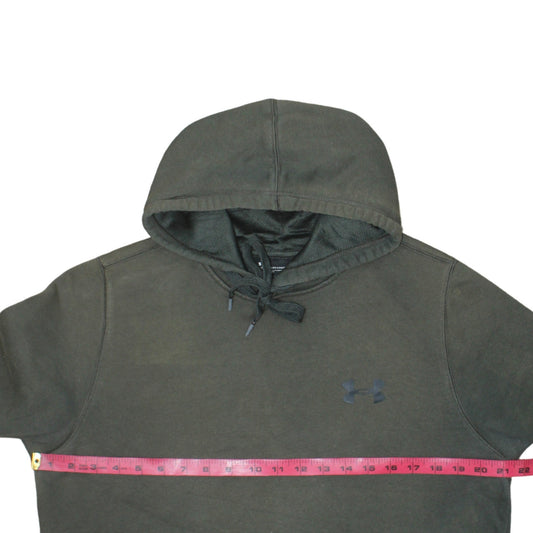 Mens UK Size M Under armour Green Pullover Hoodie