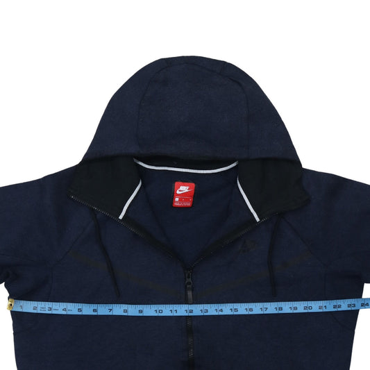 Mens UK Size L Nike Blue Full Zip Hoodie