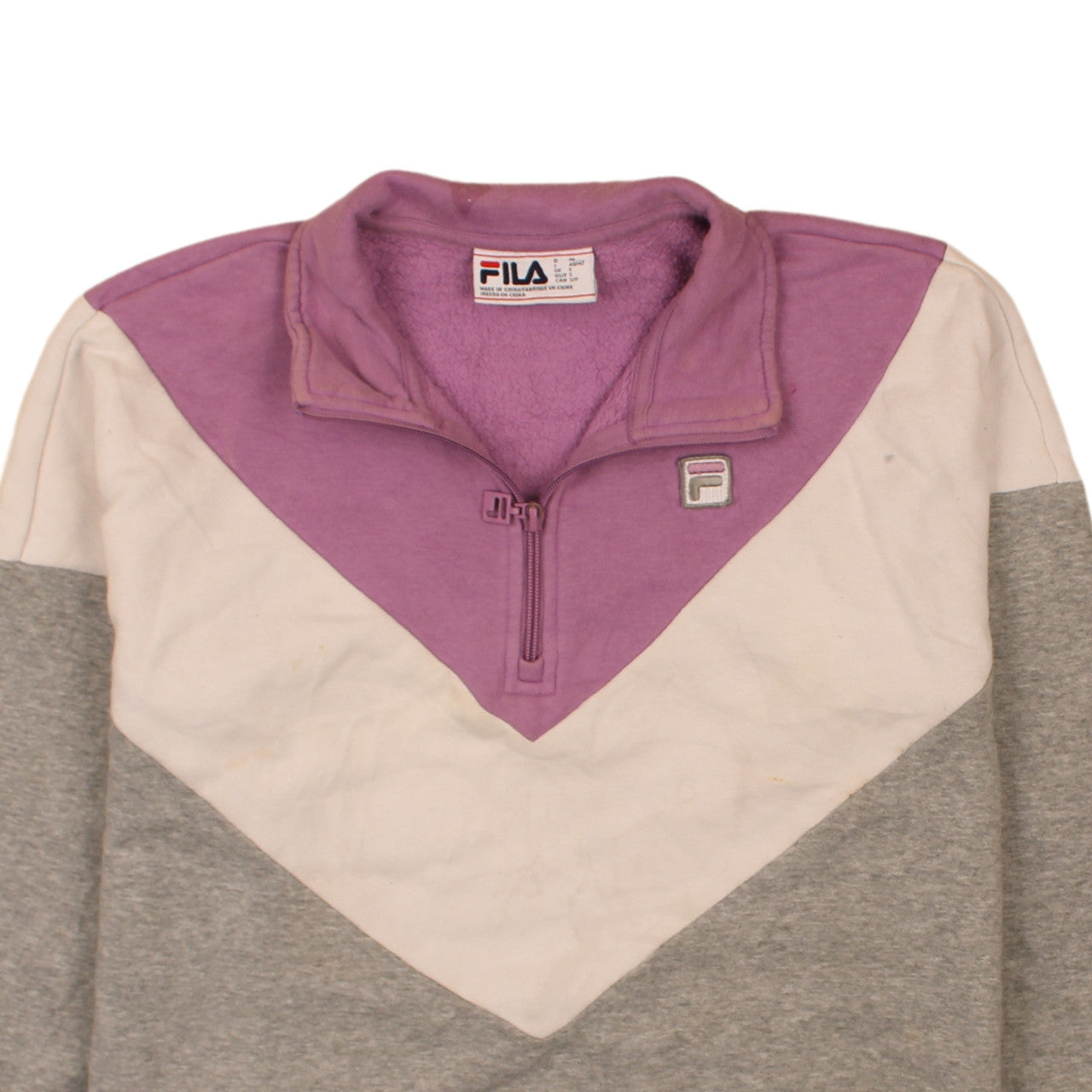 Womens UK Size S FILA Multicoloured Pullover Sweatshirt