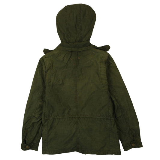 Womens UK Size 12 Topshop Green Military Jacket