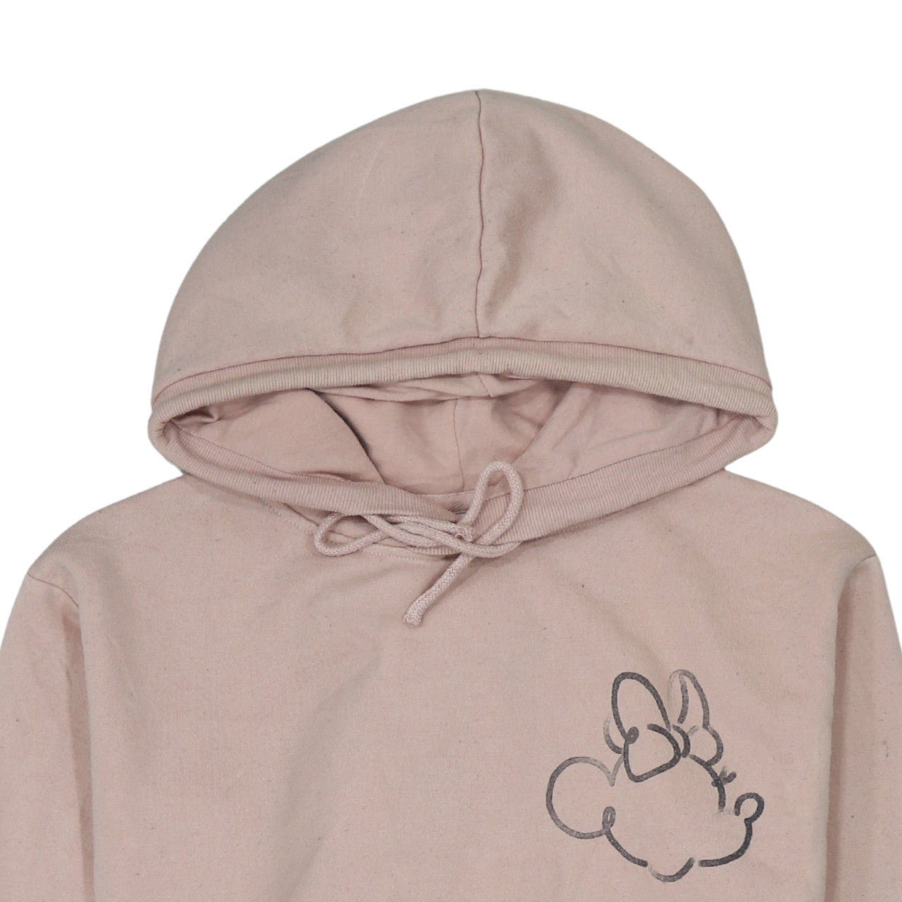 Womens UK Size 2XS Disney Pink Pullover Hoodie